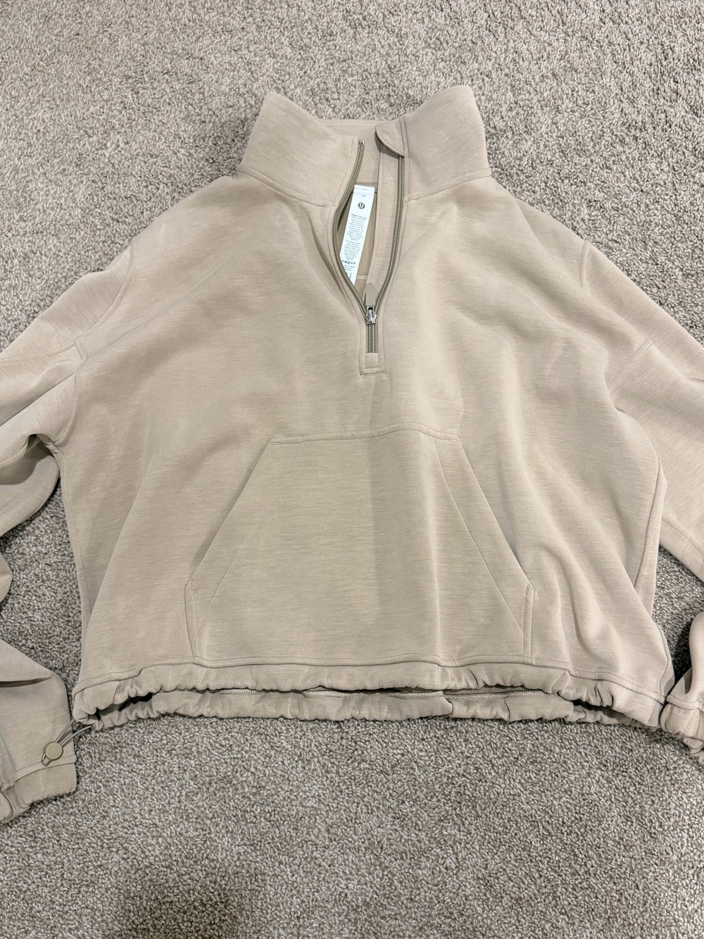NWT lululemon athletica Women's Half-Zip Pullover - Taupe